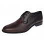 Pantofi barbati maro din piele naturala cu perforatii decorative SIR020GML
